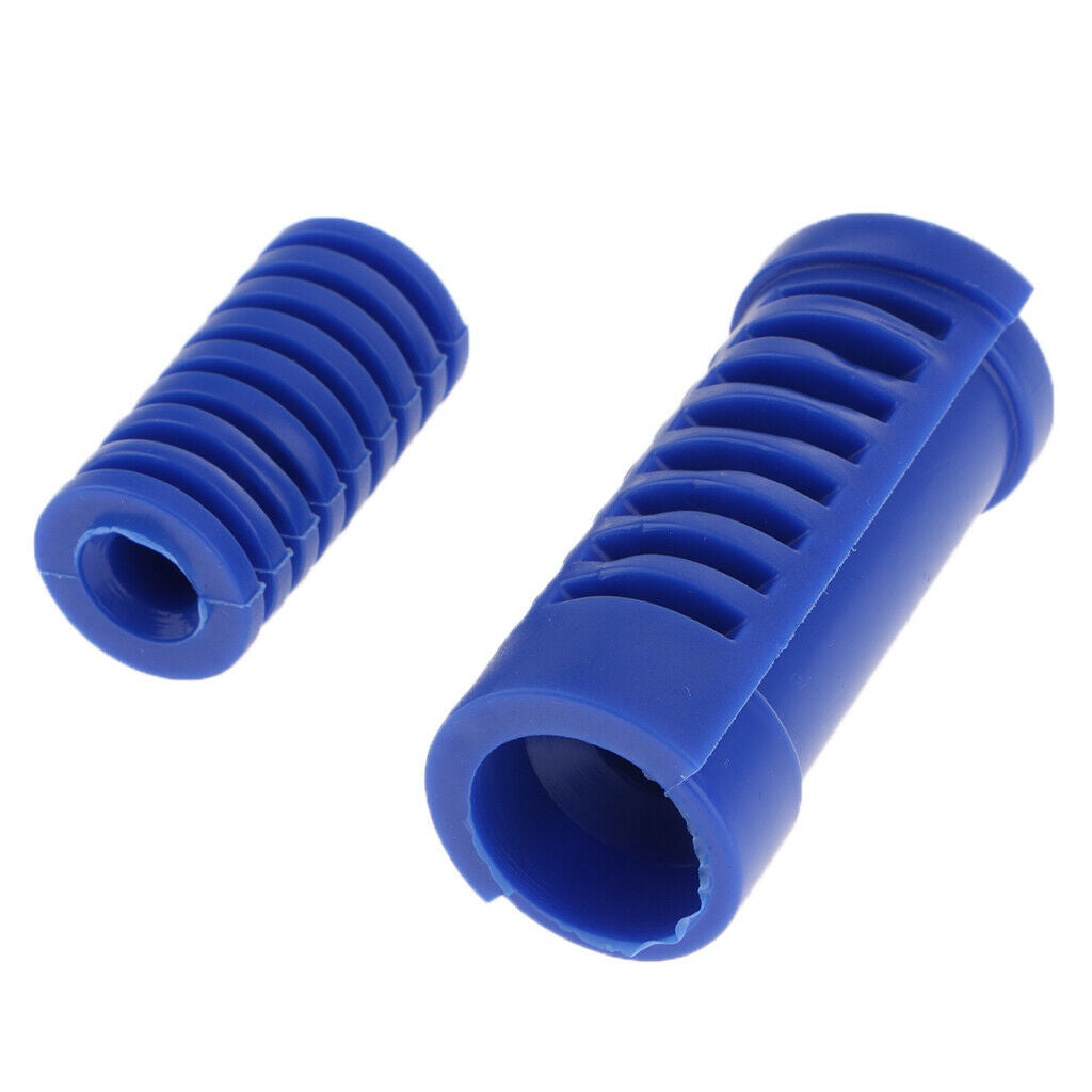 Motorcycle Gear Shift Shifter Lever Rod&Footrest Pedal Rubber Cover 2 Colors