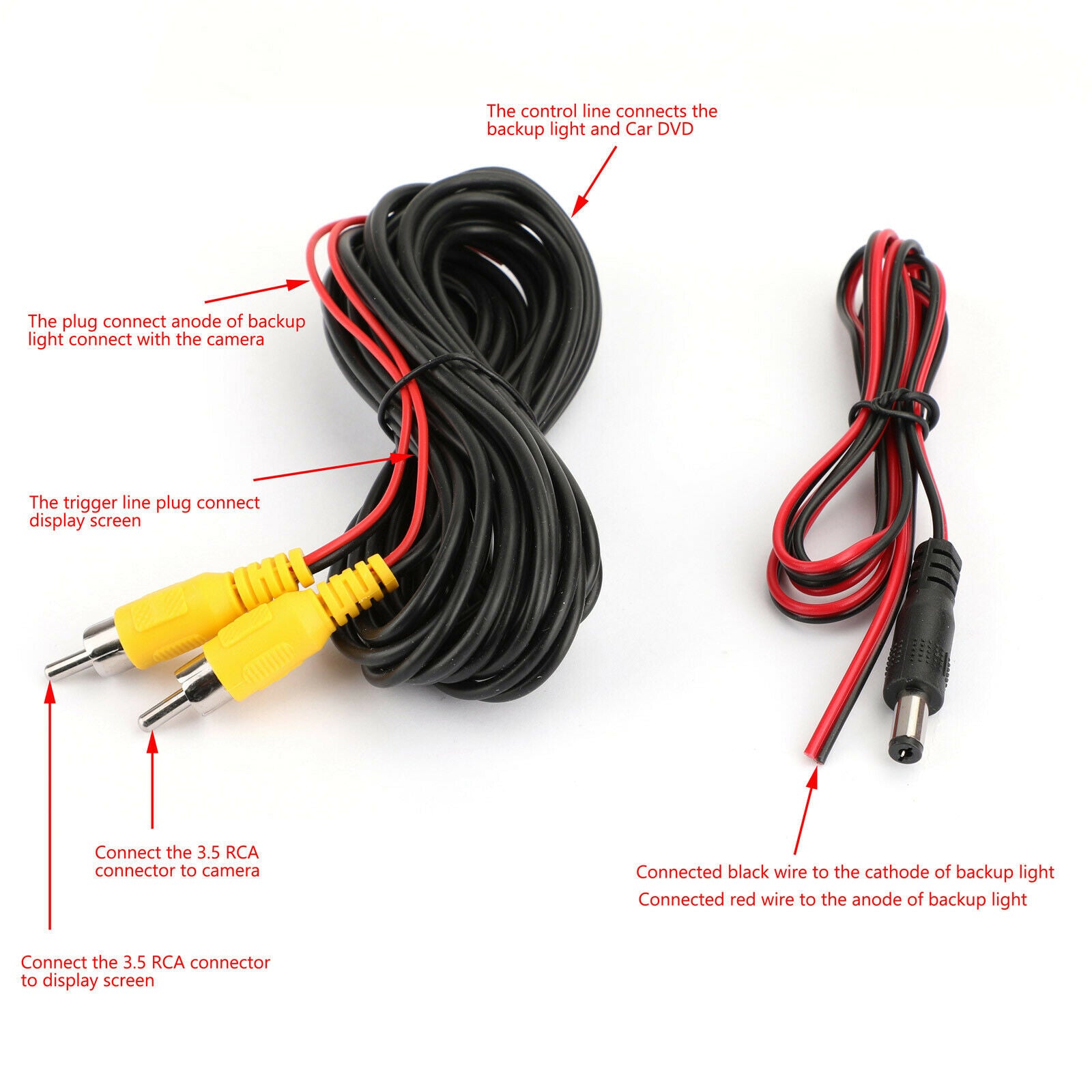 150Âº Dynamic Trajectory Car Rear View Reverse Backup Parking Camera Night View
