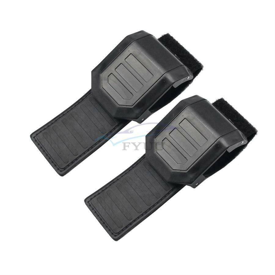 2× ABS & PVC Black Windshield Window Clamp For Cage Diameters 1.5"-2" Round Tube