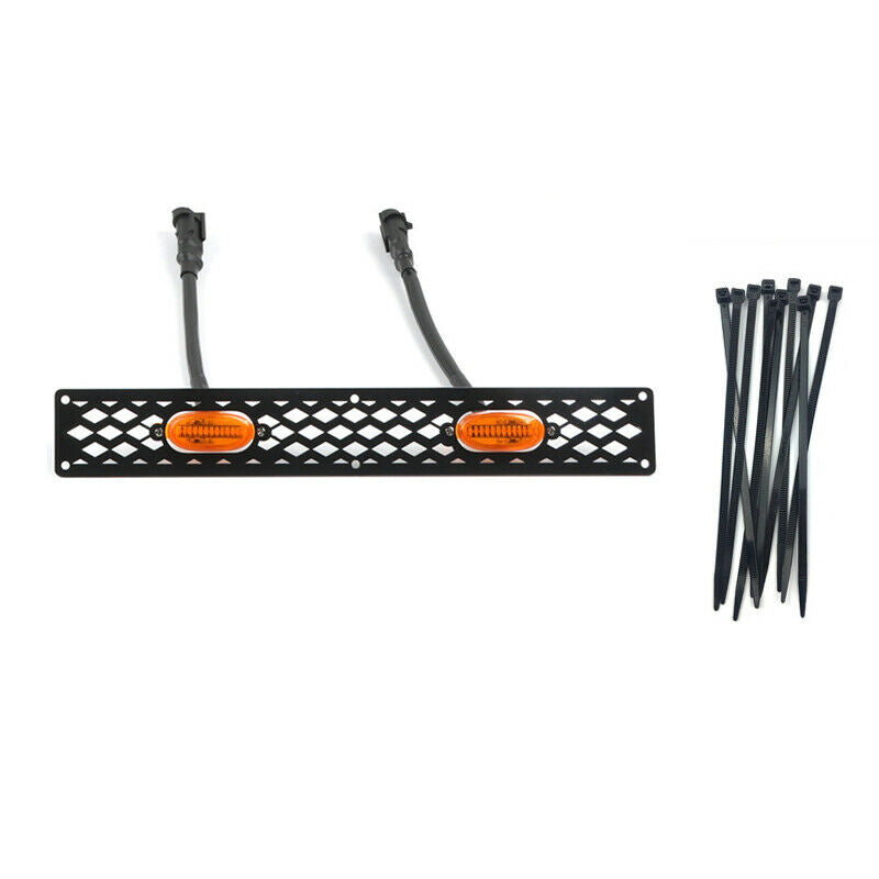 12V Off-road Vehicle Car Front Bumper Grille LED Small Yellow Light Bracket Kit