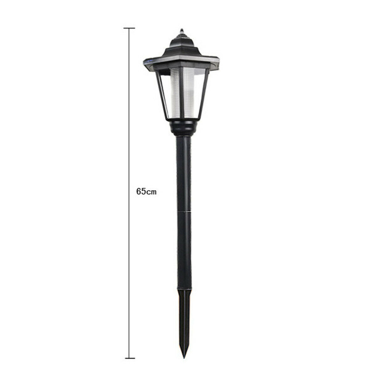 Solar Power LED Path Way Wall Landscape Garden Fence Lamp Post Outdoor Light