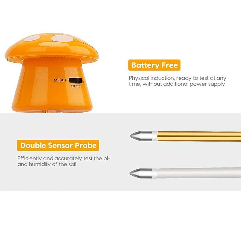 Soil PH Meter, 3-In-1 Plant Soil Tester - Moisture & Light & PH Soil Tester W8Q3
