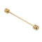 2 Pieces Barbell Pin Collar Lapel Tie Bar Mens Wedding Stick Clip
