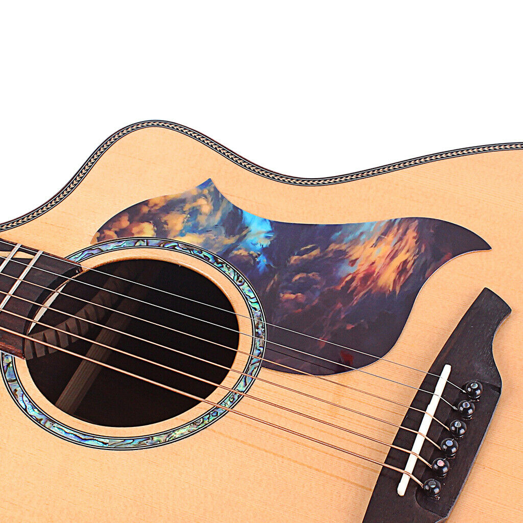 Folk Acoustic Guitar Pickguard Self-adhesive Scratch Plate Replacement Accs