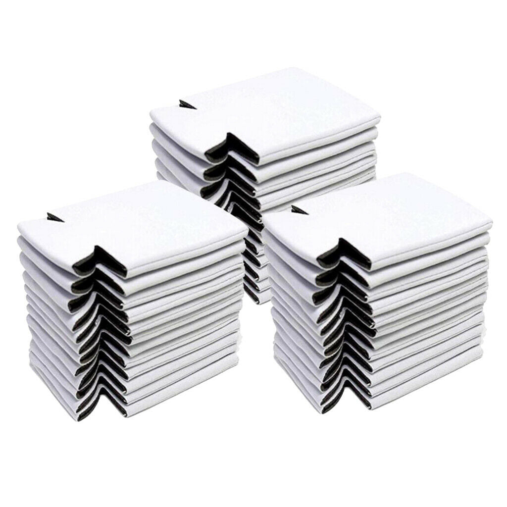 30pcs Insulated Beer Can Coolers Sleeves Collapsible Reusable Drink Caddies