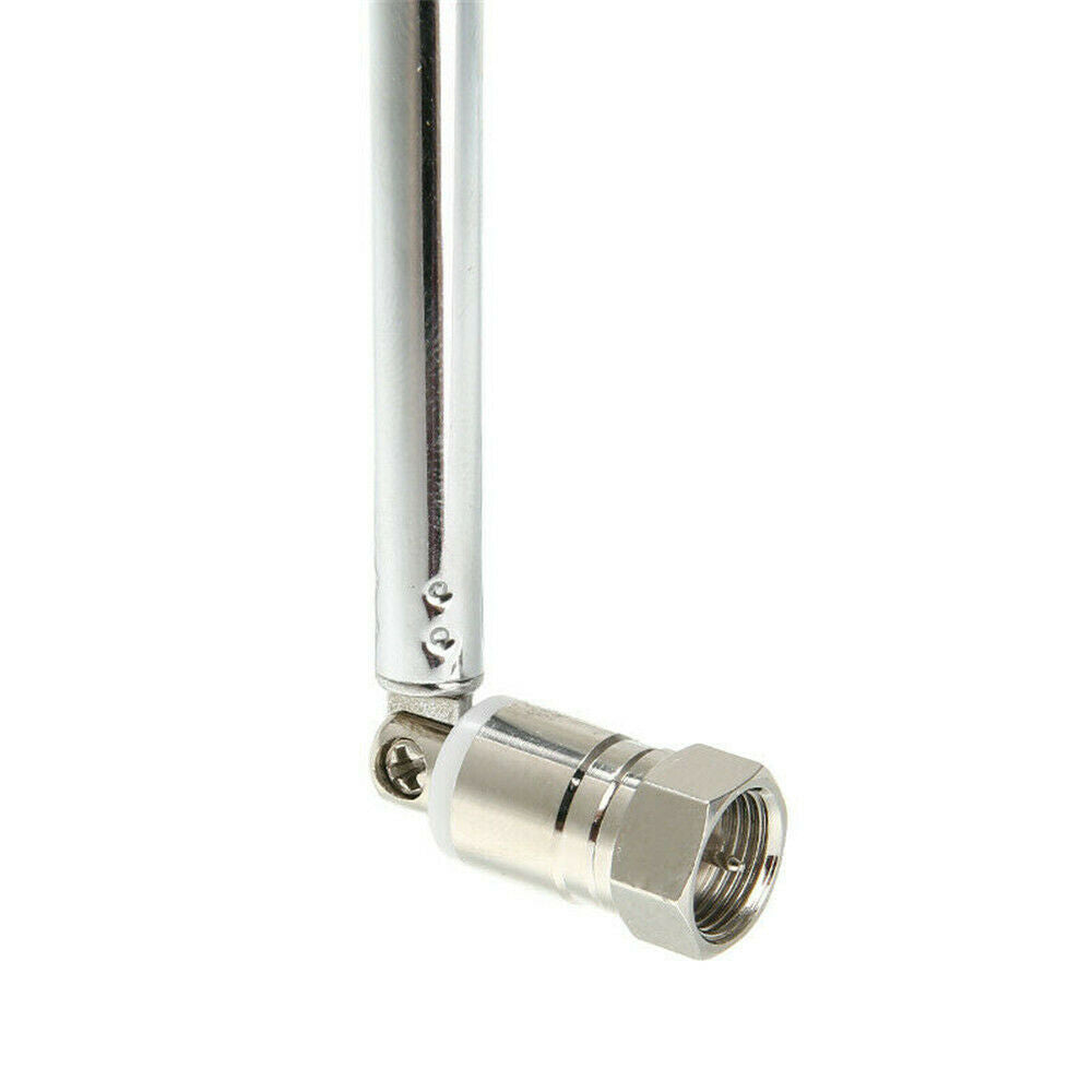 For DAB TV FM Radio Replacement F Type 77 cm 7 Section Telescopic Aerial Antenna