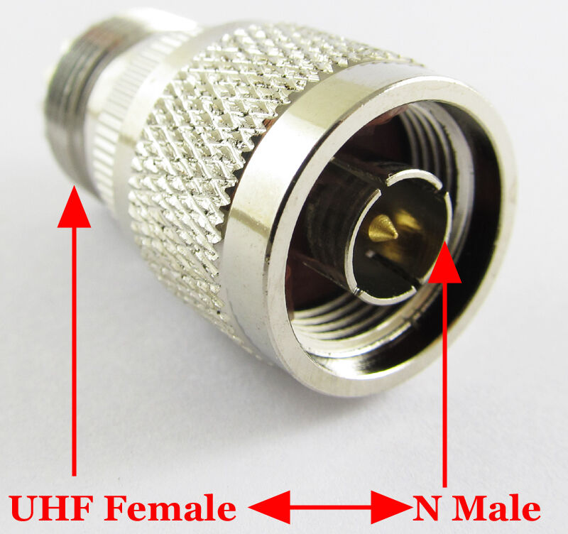 1pc Brass N Plug male to UHF SO239 Female Jack straight RF Adapter connector