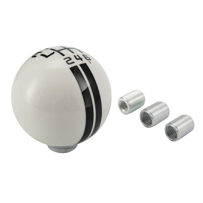 6 Speed Gear Shift Knob for Ford Mustang Shelby GT500 White Manual Shifter