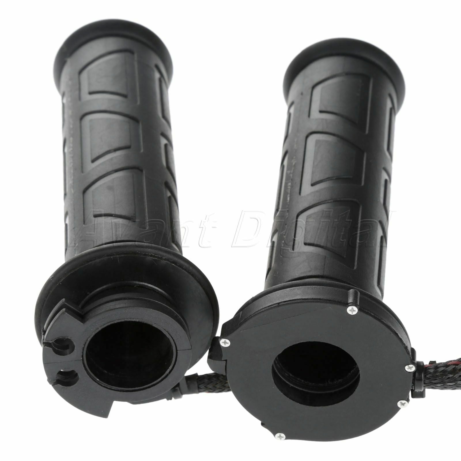 2Pcs 12V Quick Heated Grips Handlebar Electric Motorcycle Hand Grips Warmer Set