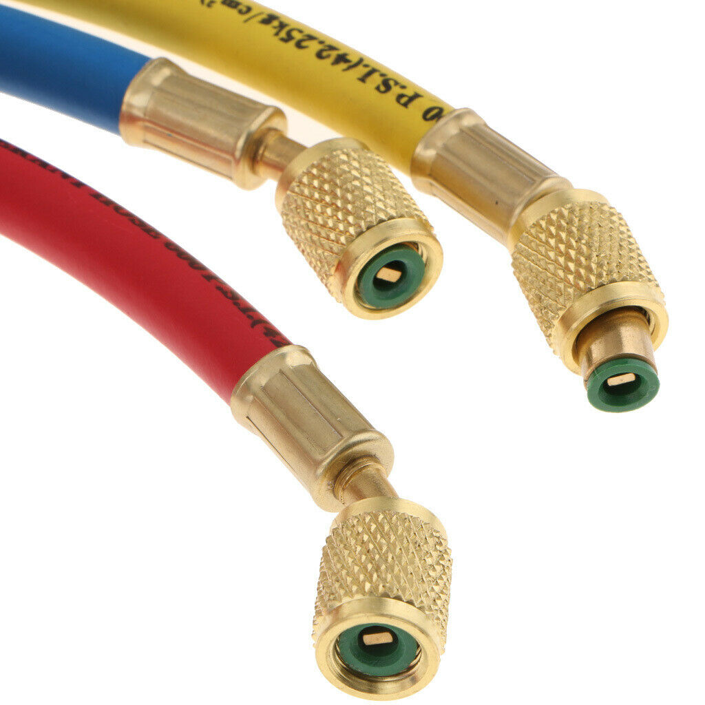 1/4" SAE 60" AC Charging Hoses Tube for Refrigerants R134a Air Conditioning