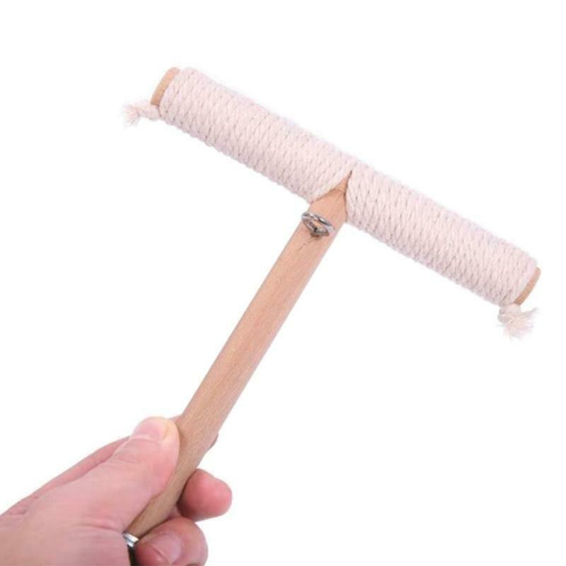 Parrot Wooden Stand Bird Natural Wood Perch Grinding Bar T Shape Easy to Install