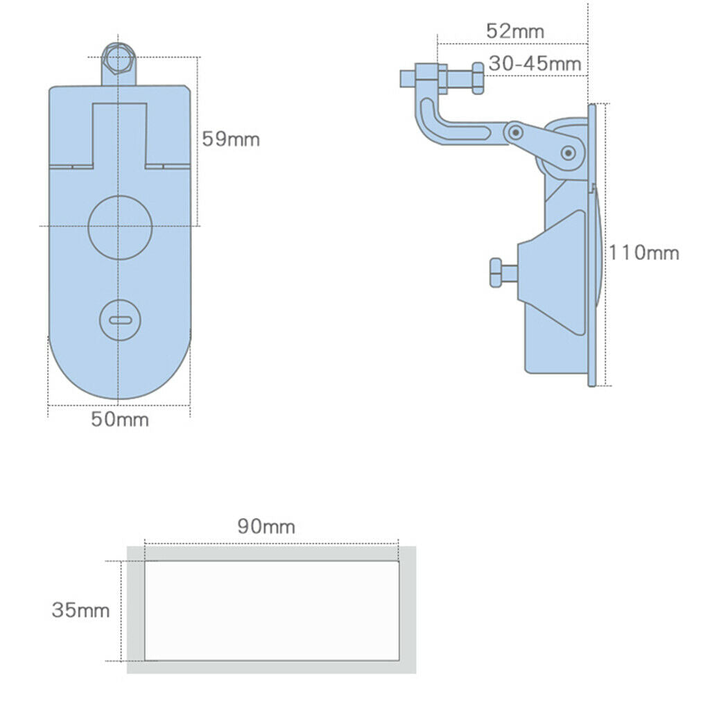Stainless   Steel   Sealed   Lever   Compression   Latch ,  Adjustable   Grip