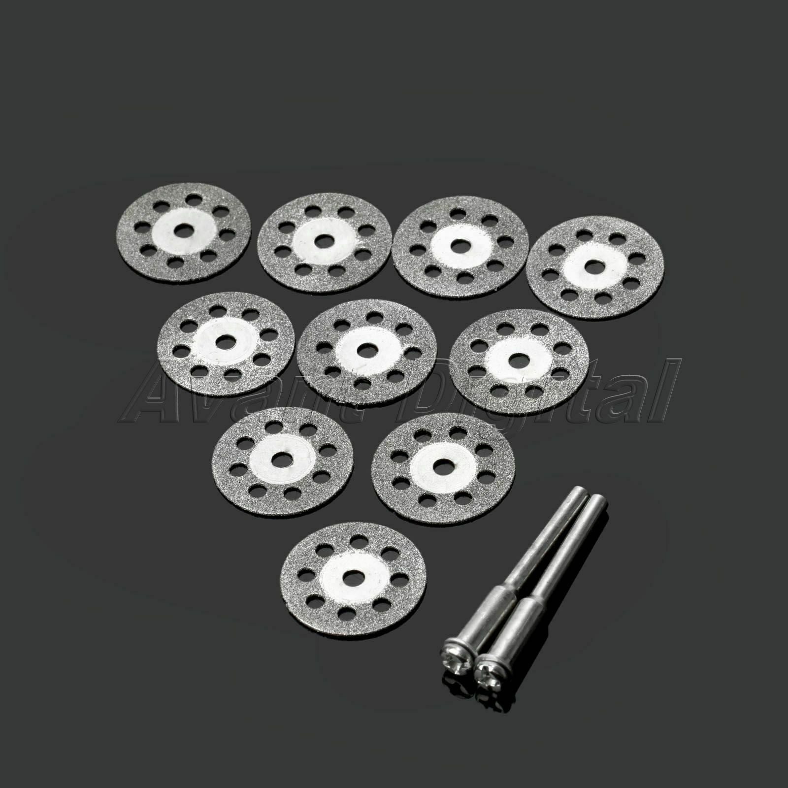 Diamond Disc Cut Off Wheels Rotary Cutting Tool w/Arbor Drill Power 2 Mandrel
