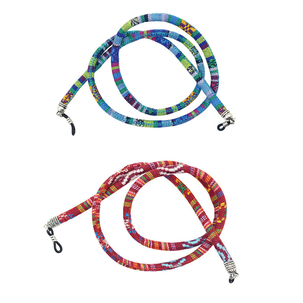 2 Pieces Sunglasses Neck Cord Strap Eyeglass Glasses String Lanyard Holder