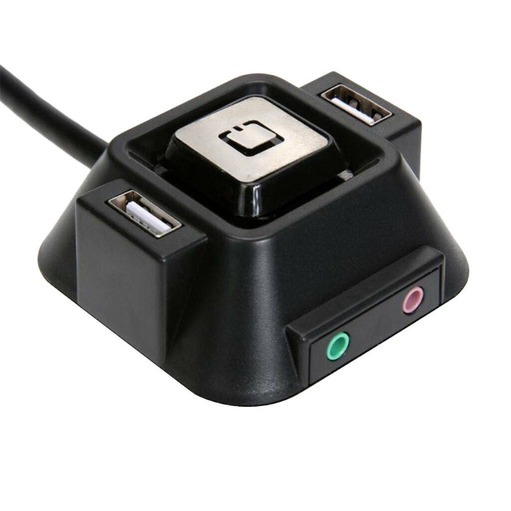 1x Desktop Computer Case Power Supply on / off Reset Push Button Switch