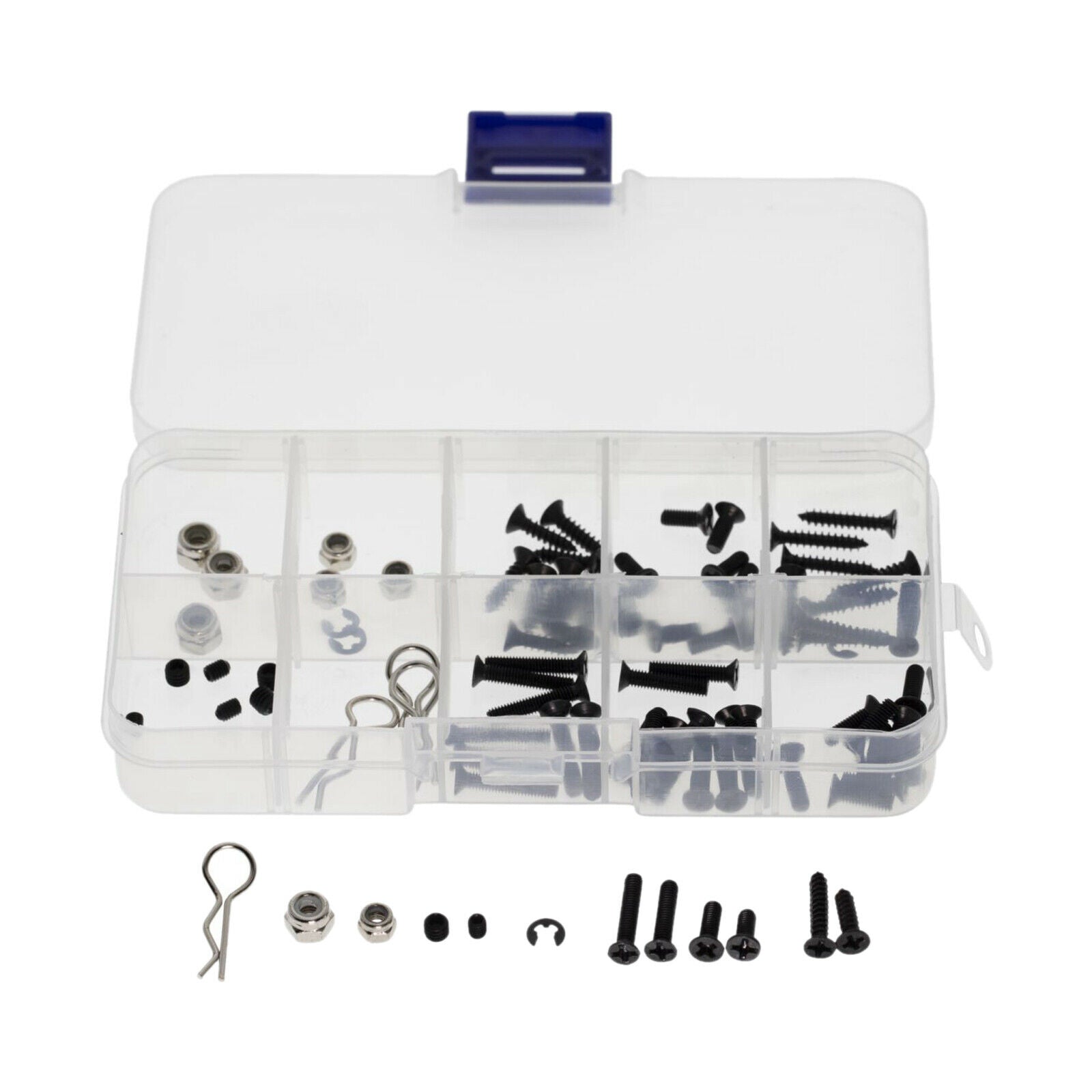 84x Metal M3 M4 Screws Nuts Hardware Fit for 1/10 RC Crawler Accessory