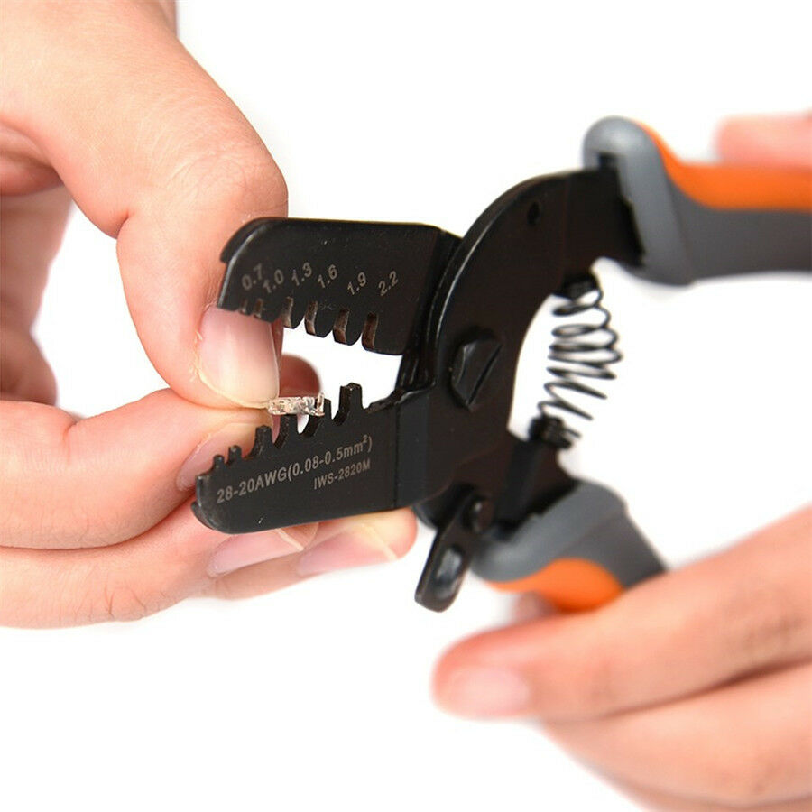 Mini Micro Open Barrel Crimping Tools Works on For AWG28-20 JAM, Molex, Tyco,