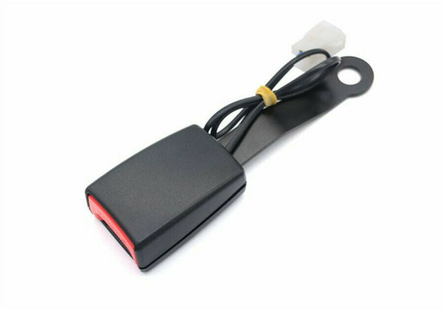 1PC Car Front Seat Belt Buckle Padding Socket Plug Connector with Warning Cable