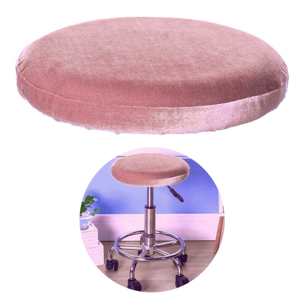 3X Soft Velvet Stretchy Wedding Dining Room Chair Seat Cover Pink