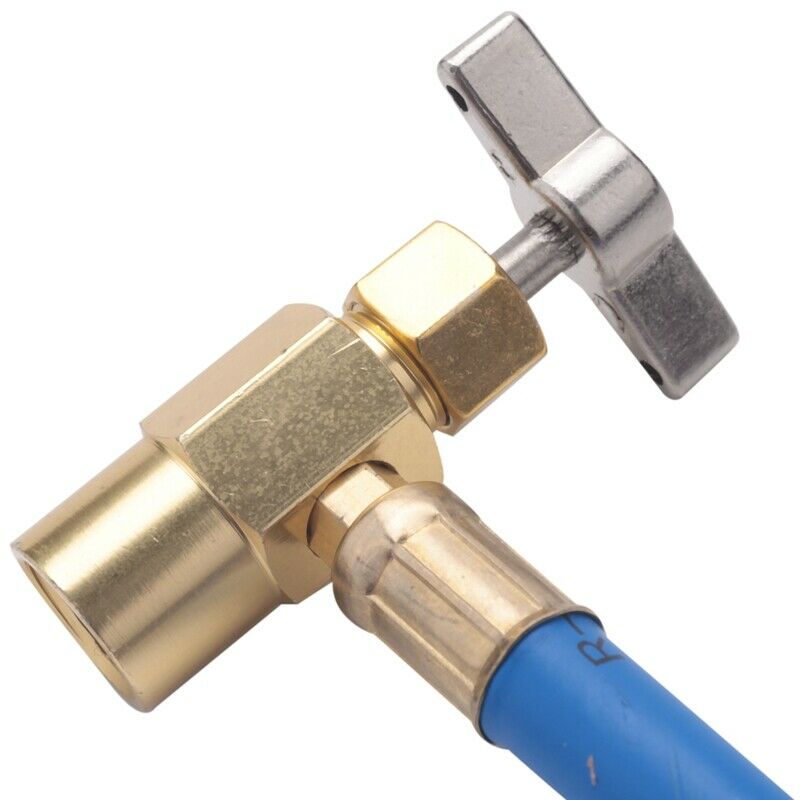 R134A Car Ac Refrigerant Charge Hose Kit Recharge Hose With Gauge,A/C 1/2 RechT8
