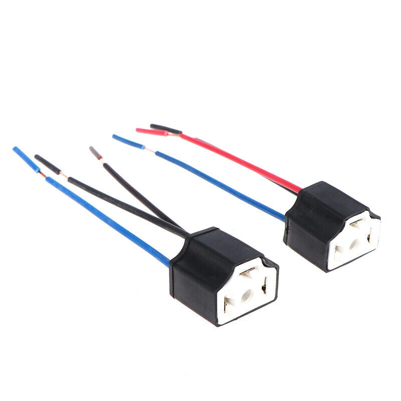 2Pcs Socket Adapter Car Truck Female Ceramic Headlight Extension Connecto.l8