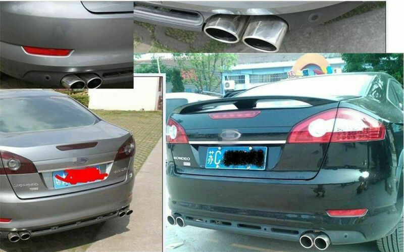 Chrome Stainless Steel Auto Car Exhaust Pipe Muffler Tip Tails Y-Pipe Dual Pipes