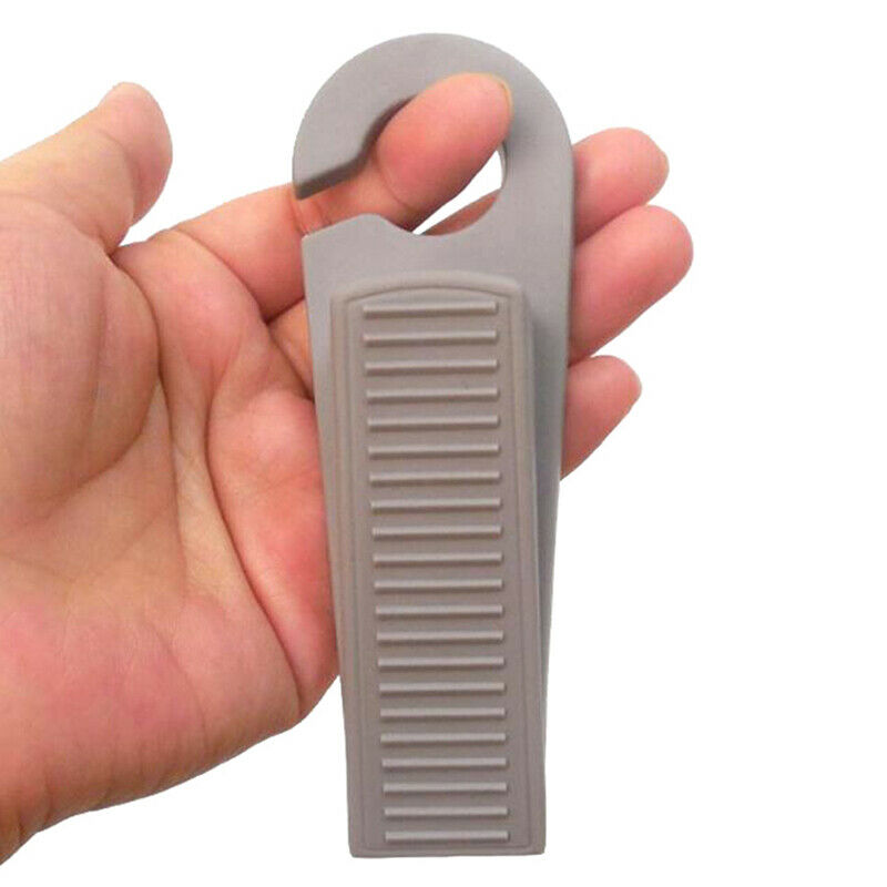 Door Stop Hook Type Wedge Rubber Stopper Guard Door Block Baby Safety Doo.l8