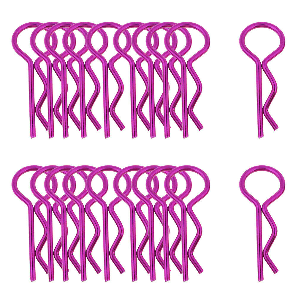 100x Bodyshell Clips R-Pins Set for HPI 1/10 1/8 1/6 1/5 RC Buggy Car Parts