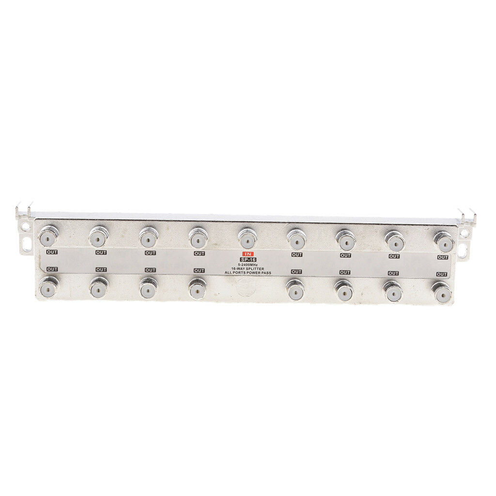 16-Way Splitter Coaxial Antenna RF Satellite Cable TV Signal