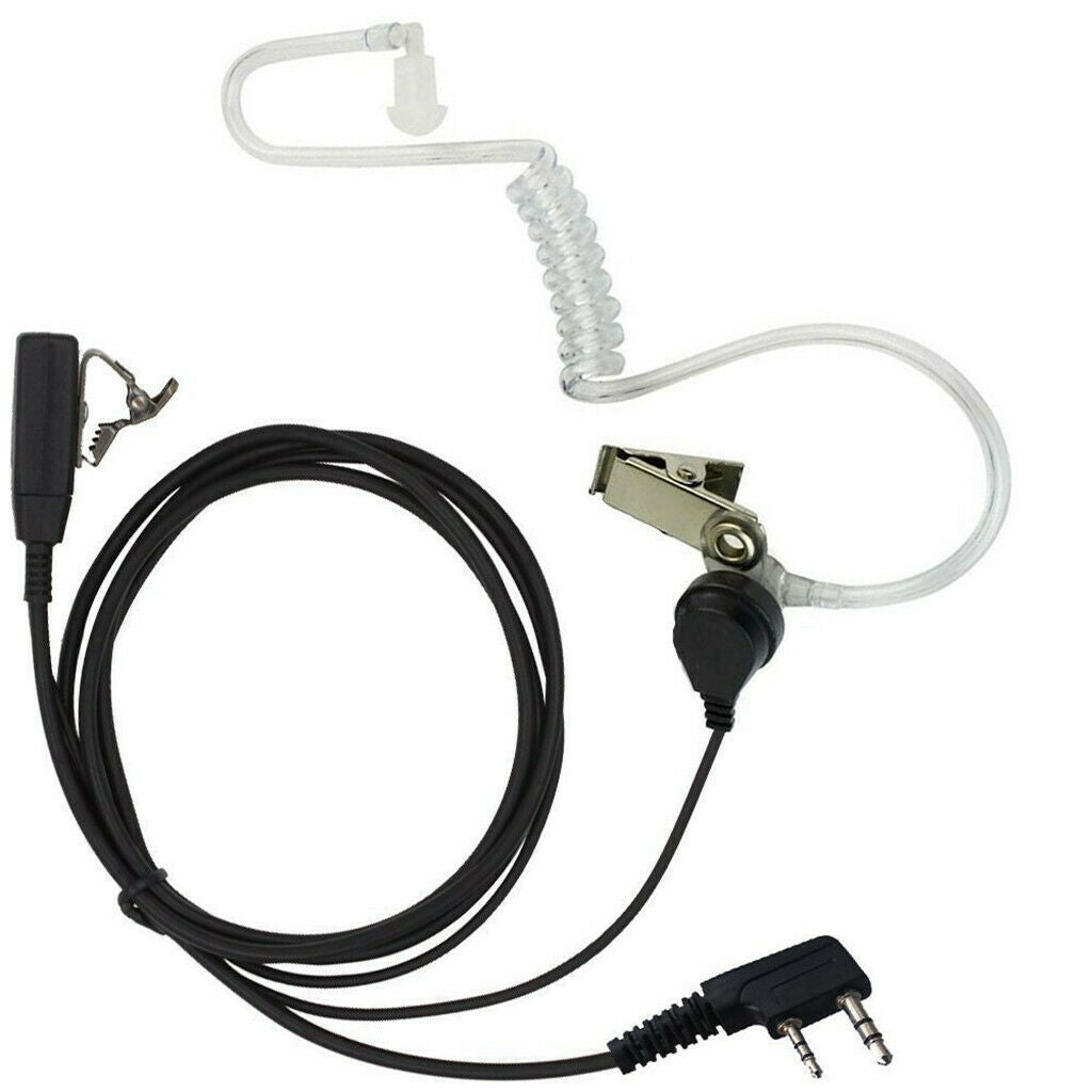 Prettyia   2x   Headset   Covert   Earpiece   Acoustic   Tube   PTT   for