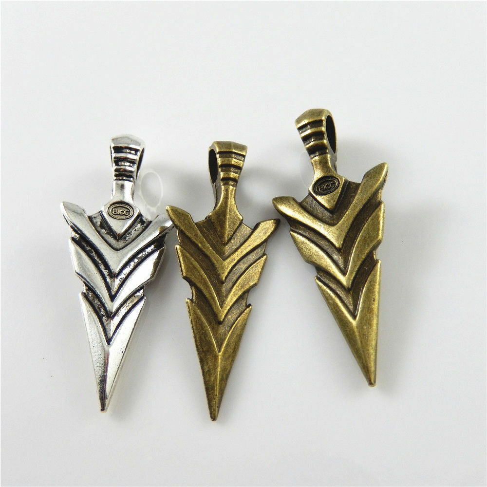 6 pcs Mix Lot Retro Sword Alloy Charm Pendant Jewelry Making Dangle 46*19*9mm