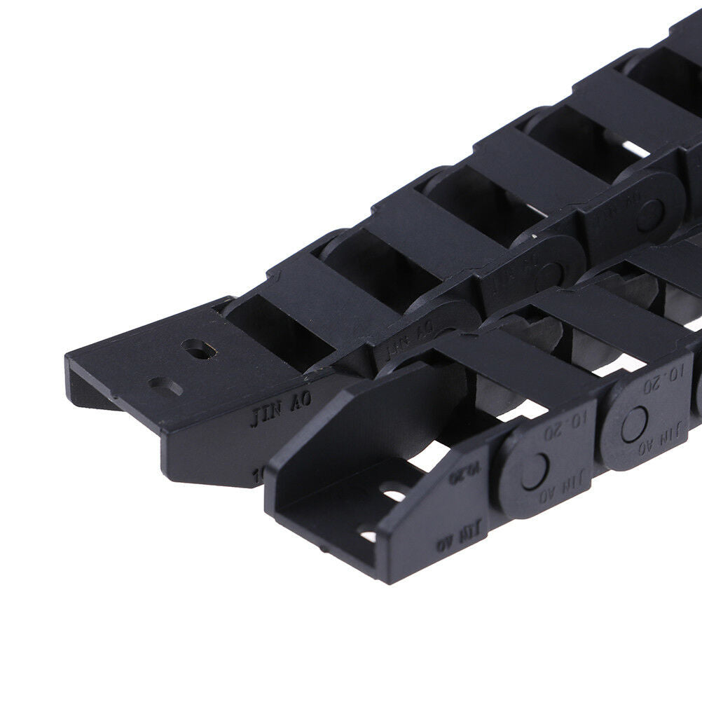 10 x 20mm Black Plastic Drag Chain Cable Carrier For CNC Router MilY1