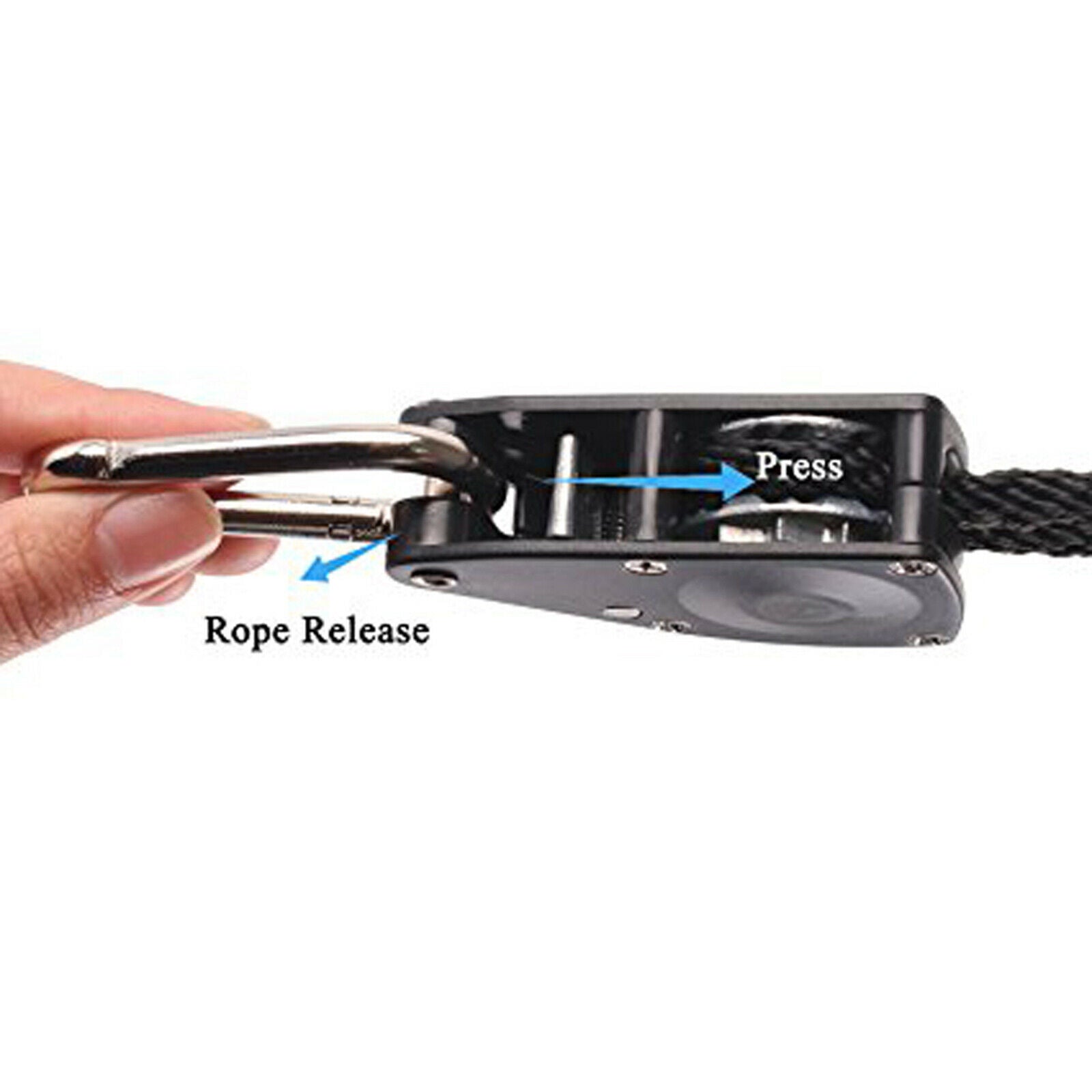 1 Pair Ratchet Lock Tie Down Strap Heavy Duty Kayak Canoe Boat Rope Hanger