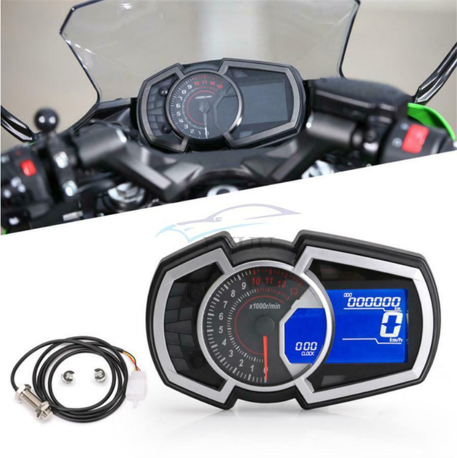 Multi-Function Motorcycle Speedometer Odometer RPM Fuel Gauge N-Gear Tachometer