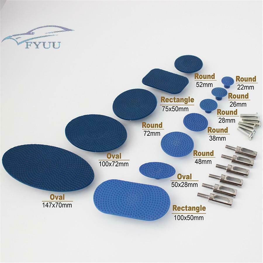 12Pcs For Car Auto Body Blue Glue Tabs Paintless Dent Remover Repair Tools Kit