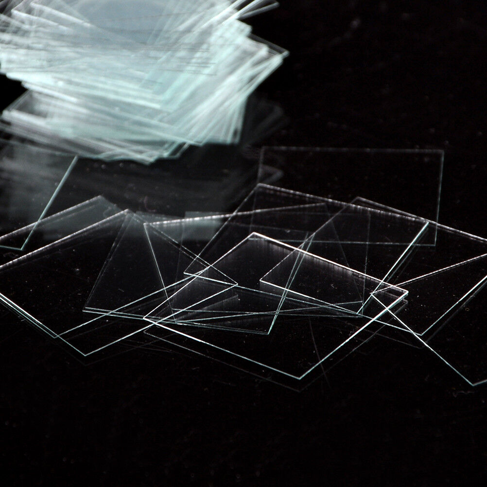 100 pcs Glass Micro Cover Slips 18x18mm - Microscope Slide Cover.l8
