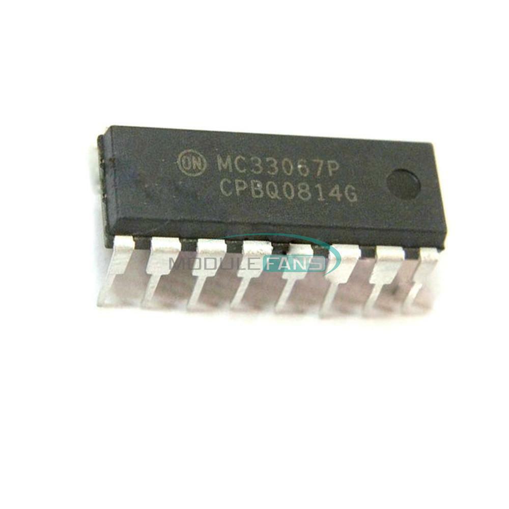 10PCS IC Chip DIP16 MC33067P MC33067 ON Semi Resonant Controller