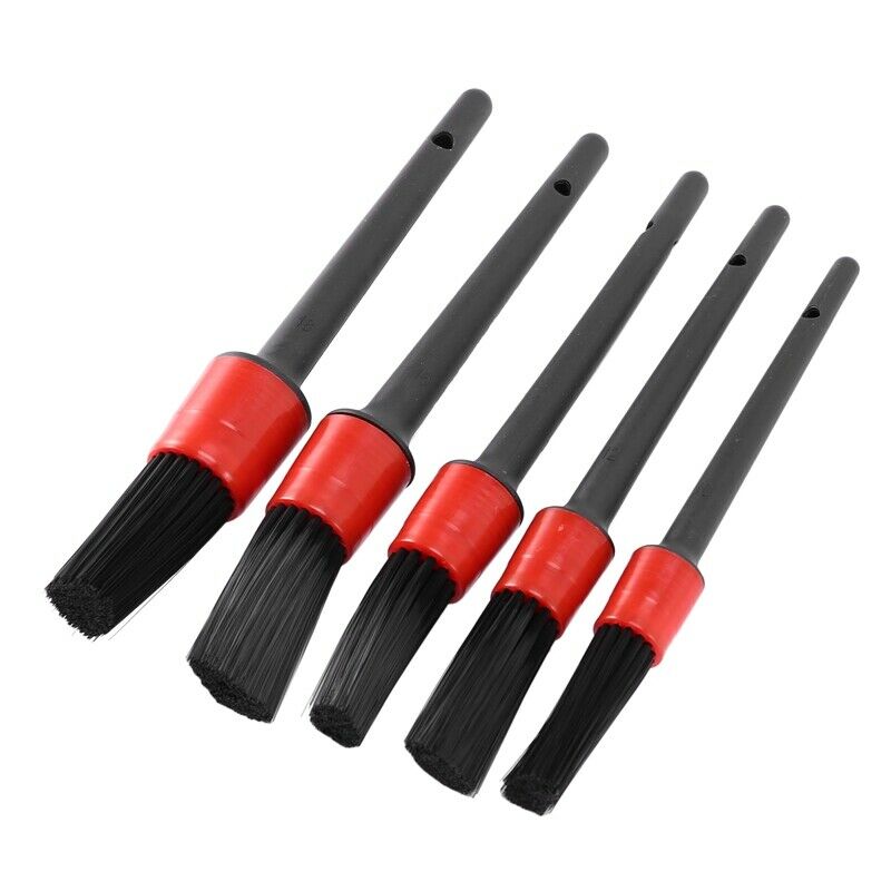 Detail Brush (Set of 5), Auto Detailing Brush Set Perfect for Car Motorcycle AD1