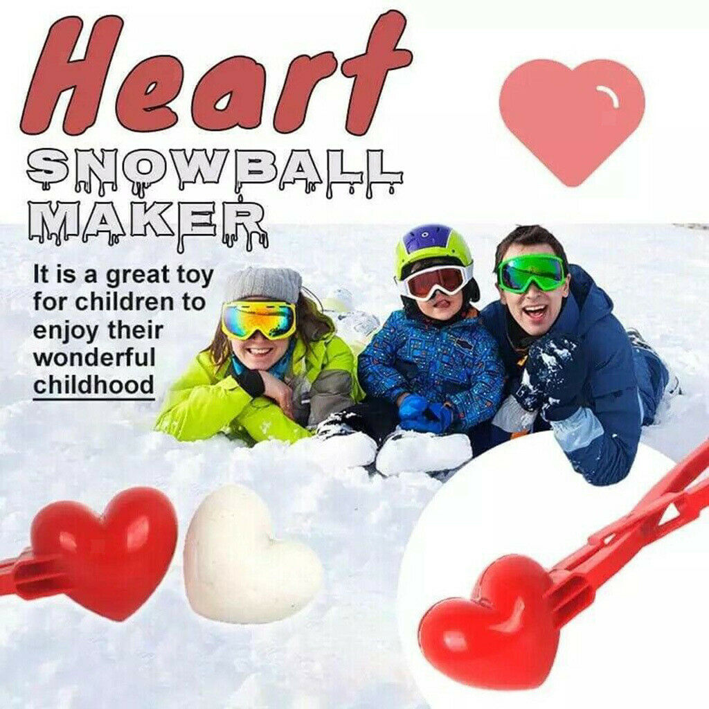 Heart Shape Winter Snow Shape Snowball Maker Clip Clamp Kids Toys Im