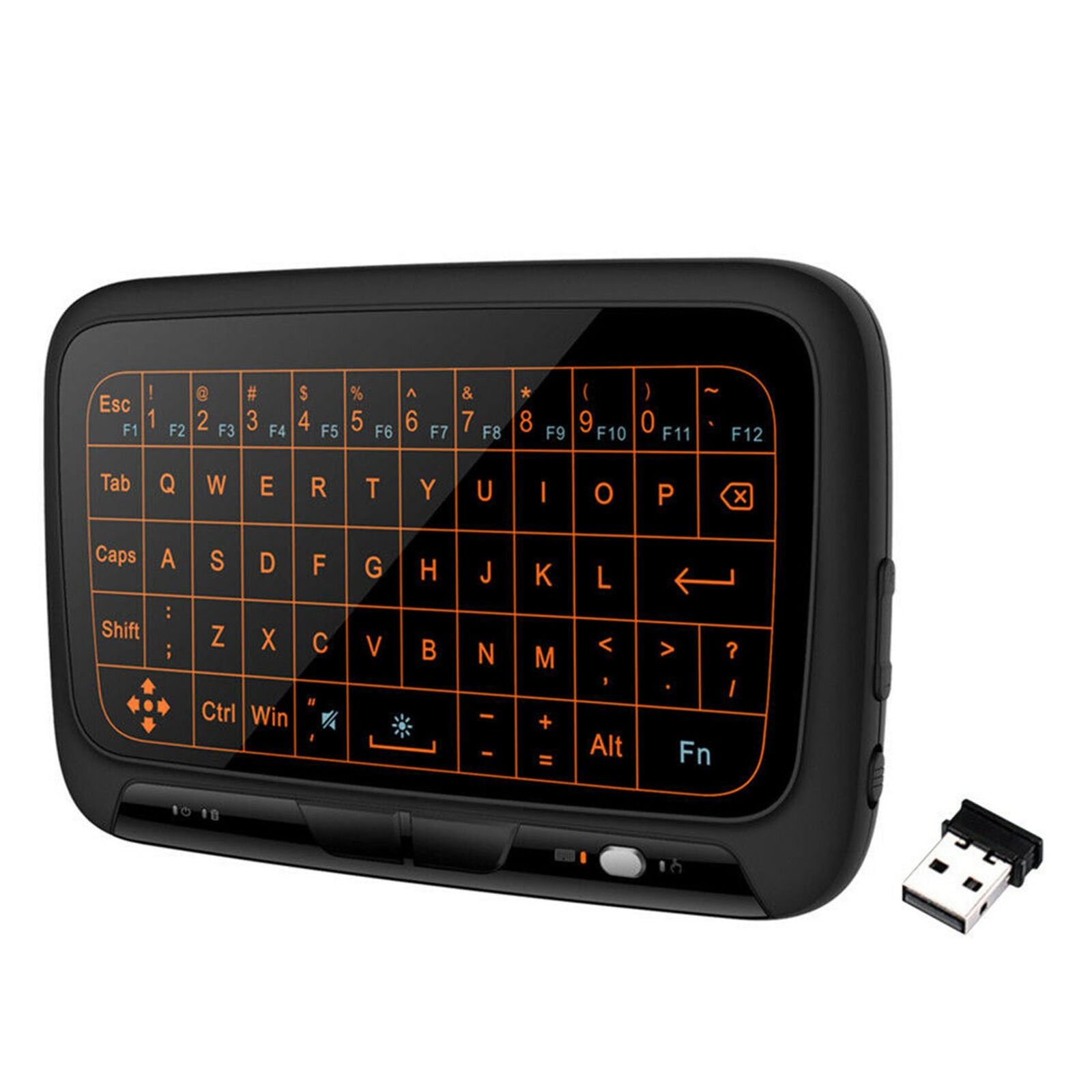 H18+ Mini 2.4G Wireless Keyboard Full Touchpad Backlight Large Pad for TV BOX PC