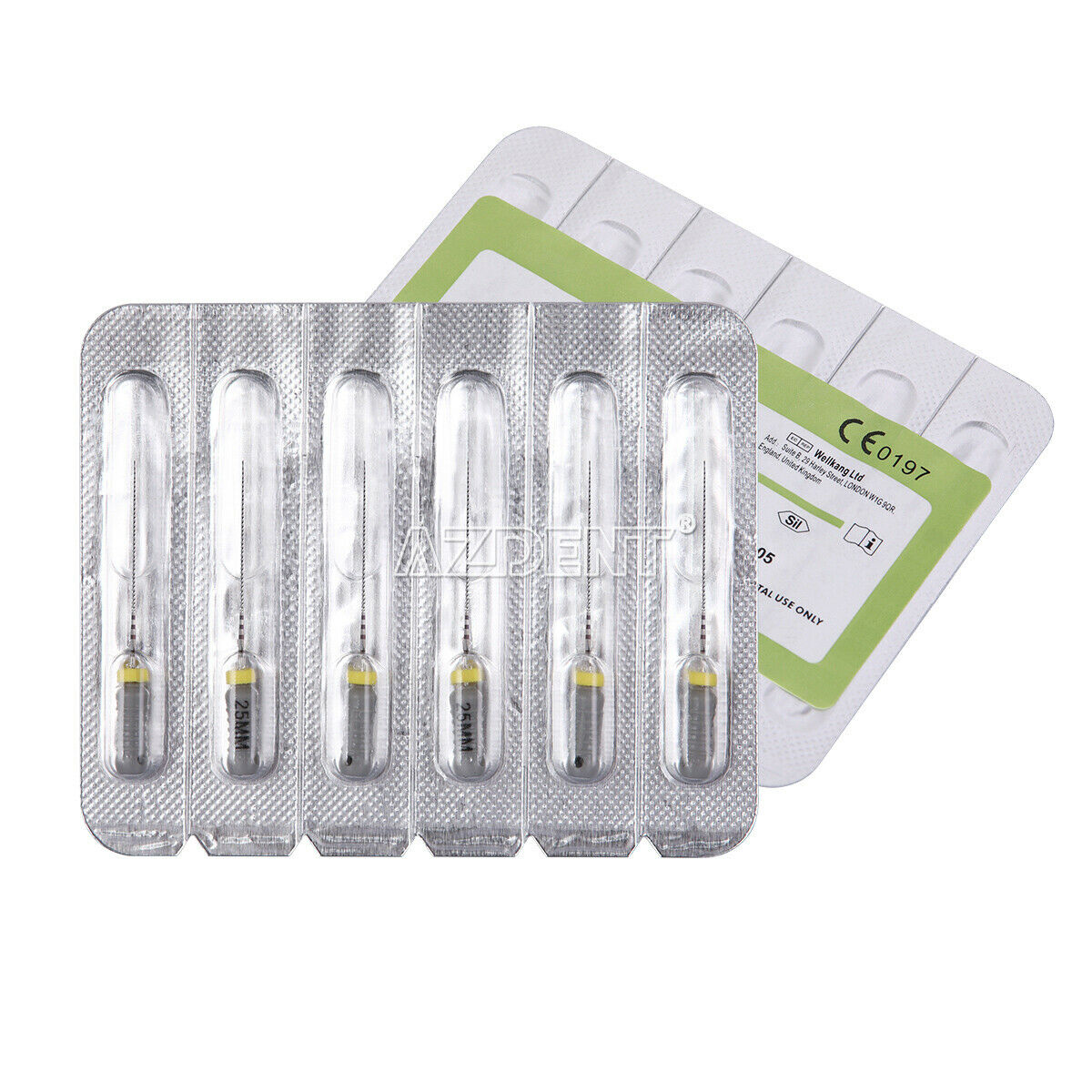 10 Kits Dental 8# Endodontic C File Endo Root Canal 25mm Hand Use File 6pcs/Kit
