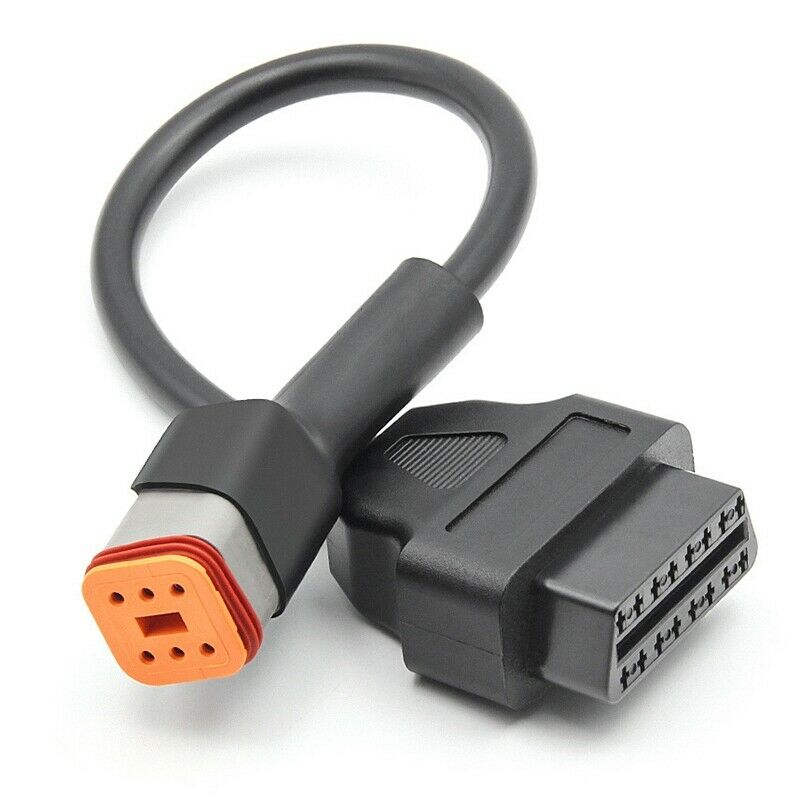 6 To 16 Pin Motorcycle Diagnostic Cable Motorbikes OBD2 Extension Connector OBD5