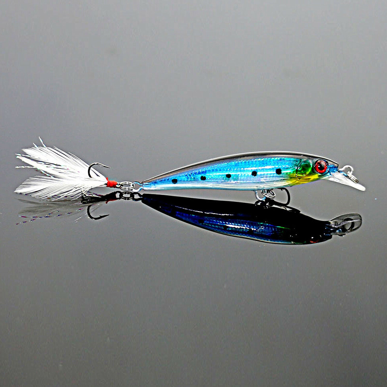 Plastic 10pcs Fishing Lures Crankbaits Hook Minnow Baits Tackle Crank Fishing