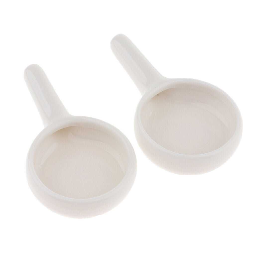 2Pc Ceramic Essential Oil Burner Fragrance Aroma Tea Light Candle Holder 8x4.1cm