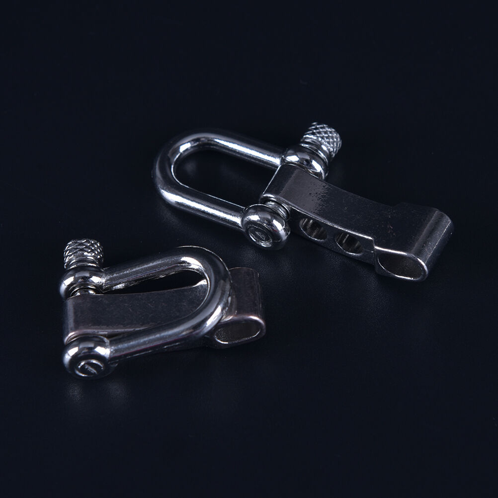 10x Adjustable Stainless Steel U Shaped Shackle Buckle For Paracord Bracelet Tt