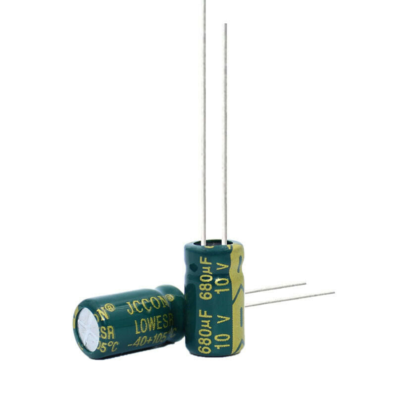 50pcs 10v680uf Aluminum electrolytic capacitor Power adapter inverter 6x12mm