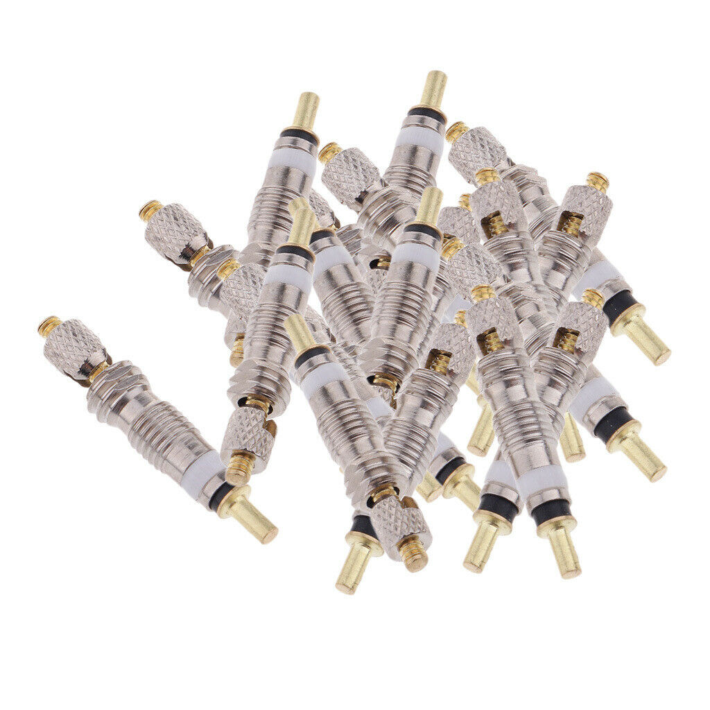 40Pcs Presta Valve Core Replacement Tubeless French Cores Tire Stem for MTB Road