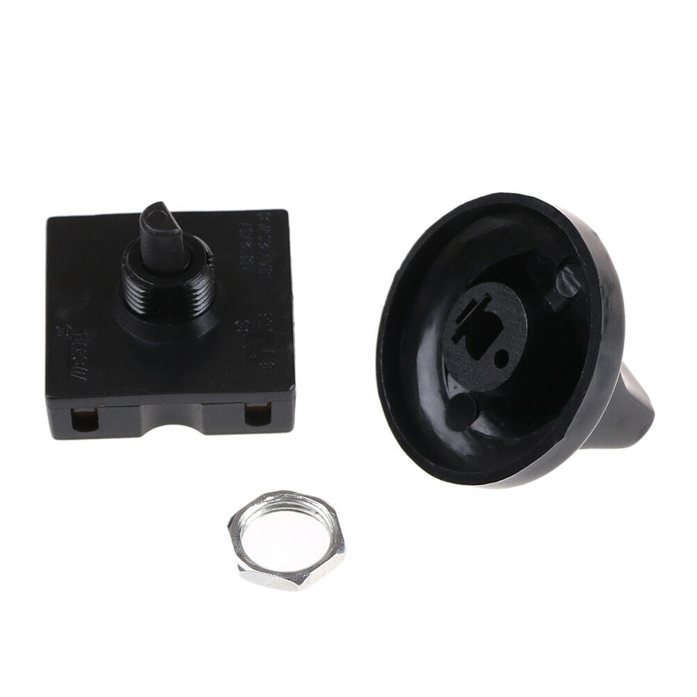 4Position 3Speed Fan Selector Rotary Switch Governor with Knob13AMP120V-25.l8