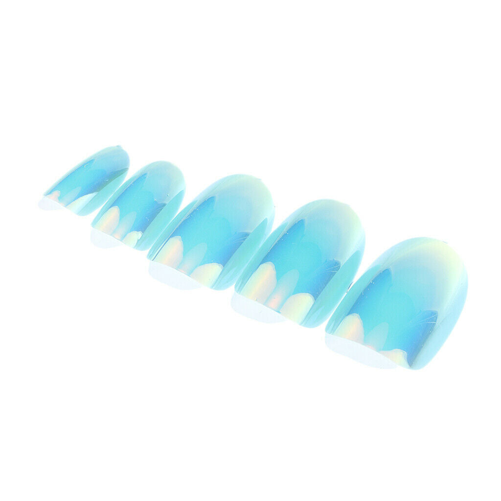 24 Pieces Nail Art Tips False Nails Salon DIY Manicure Tool 01