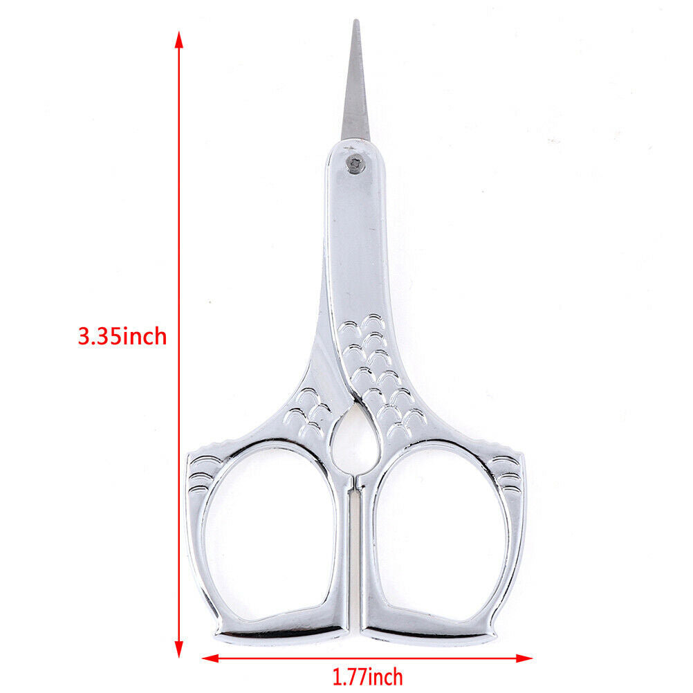 1x Eyebrow Scissor Makeup Manicure Scissors Nose Hair Scissors Nail File .l8